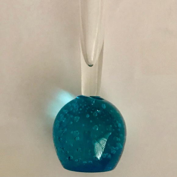 New Art Glass Bud Vase Handcrafted by Glass Artist - Picture 16 of 16